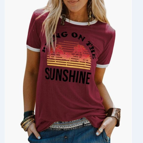 Unbranded Tops - Bring On‎ The Sunshine Graphic Tee XXL